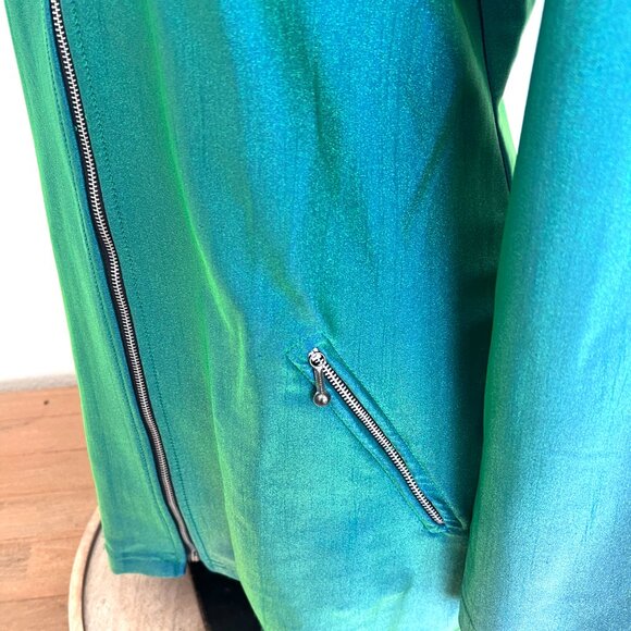 80's Green Mini Dress - Stretch - Tapemeasure New York - Size Medium - Picture 5 of 9